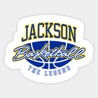 Jackson Basketball The Legend Custom Player Your Name Sticker